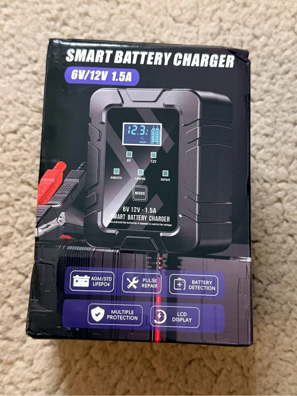 ✨New Smart Battery Charger 6V/12V 1.5A ✨